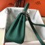 Hermes Mini Kelly 20cm Bag In Malachite Clemence Leather