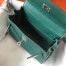 Hermes Mini Kelly 20cm Bag In Malachite Clemence Leather