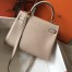 Hermes Kelly 28cm Retourne Bag In Argile Clemence Leather