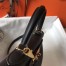 Hermes Kelly 28cm Retourne Bag In Black Clemence Leather