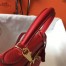 Hermes Kelly 28cm Retourne Bag In Red Clemence Leather