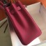 Hermes Kelly 28cm Retourne Bag In Rose Red Clemence Leather