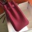 Hermes Kelly 28cm Retourne Bag In Rose Red Clemence Leather