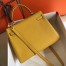 Hermes Kelly 28cm Retourne Bag In Soleil Clemence Leather