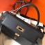 Hermes Kelly 28cm Sellier Bag In Black Epsom Leather