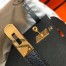 Hermes Kelly 28cm Sellier Bag In Black Epsom Leather
