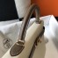 Hermes Bi-color Kelly 32cm Epsom Bag White/Taupe GHW