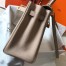 Hermes Kelly 32cm Retourne Bag In Argile Clemence Leather