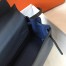 Hermes Kelly 32cm Retourne Bag In Blue Agate Clemence Leather