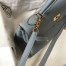 Hermes Kelly 32cm Retourne Bag In Blue Lin Clemence Leather