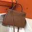 Hermes Kelly 32cm Retourne Bag In Gold Clemence Leather