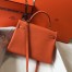 Hermes Kelly 32cm Retourne Bag In Orange Clemence Leather