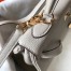 Hermes Kelly 32cm Retourne Bag In Pearl Grey Clemence Leather