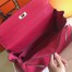 Hermes Kelly 32cm Retourne Bag In Rose Red Clemence Leather