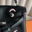 Hermes Kelly Doll Quelle Idole Bag in Noir Swift Calfskin