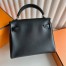 Hermes Kelly Doll Quelle Idole Bag in Noir Swift Calfskin