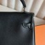 Hermes Kelly Doll Quelle Idole Bag in Noir Swift Calfskin