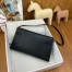 Hermes Kelly Elan Handmade Bag In Black Chevre Mysore Leather 