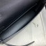 Hermes Kelly Elan Handmade Bag In Black Chevre Mysore Leather 