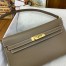 Hermes Kelly Elan Handmade Bag In Taupe Epsom Leather 