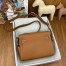 Hermes Kelly Messenger Bag in Gold Clemence Leather 