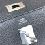 Hermes Kelly Messenger Bag in Black Clemence Leather 