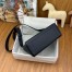 Hermes Kelly Messenger Bag in Black Clemence Leather 