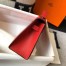 Hermes Kelly Pochette Bag In Red Epsom Leather