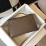 Hermes Kelly Pochette Bag In Taupe Grey Epsom Leather