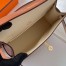 Hermes HSS Kelly Pochette Bicolor Bag in Gold and Craie Swift Calfskin 