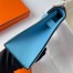 Hermes Kelly Pochette Handmade Bag In Blue du Nord Epsom Calfskin 