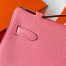Hermes Kelly Pochette Handmade Bag In Rose Confetti Epsom Calfskin