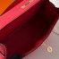 Hermes Kelly Pochette Handmade Bag In Rose Japour Epsom Calfskin 