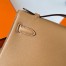 Hermes Kelly Pochette Handmade Bag In Chai Swift Calfskin