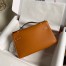 Hermes Kelly Pochette Handmade Bag In Gold Swift Calfskin