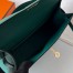 Hermes Kelly Pochette Handmade Bag In Malachite Swift Calfskin 