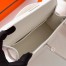 Hermes Kelly Pochette Handmade Bag In White Swift Calfskin 