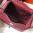 Hermes Lindy 26cm Bag In Bordeaux Clemence With PHW