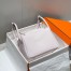 Hermes Lindy 26cm Bag in Mauve Pale Clemence Leather