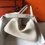 Hermes Craie Clemence Lindy 30cm Bag with GHW