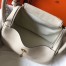 Hermes Craie Clemence Lindy 30cm Bag with GHW