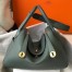 Hermes Vert Amande Clemence Lindy 30cm Bag with GHW