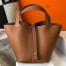 Hermes Picotin Lock 22 Bag In Gold Clemence Leather