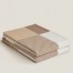 Hermes H Riviera Blanket in Beige Wool and Cashmere 