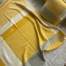 Hermes H Riviera Blanket in Yellow Wool and Cashmere 