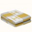 Hermes Jaune Avalon Bayadere Throw Blanket