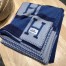 Hermes Marine Avalon Bayadere Throw Blanket