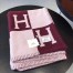 Hermes Avalon Blanket In Fuchsia Wool and Cashmere