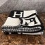 Hermes Avalon Blanket In Black Wool and Cashmere
