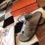 Hermes Izmir Sandals In Grey Shiny Niloticus Crocodile